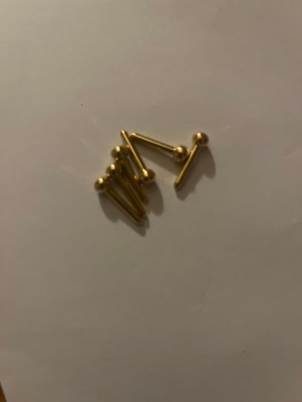 Accordion bellow pins gold colour